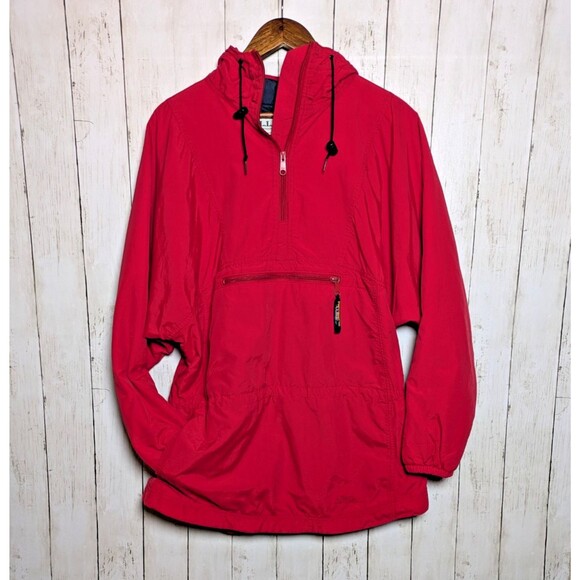 Vintage L.L. Bean Red Anorak Jacket Womens Large Thinsulate Gorpcore Outdoors